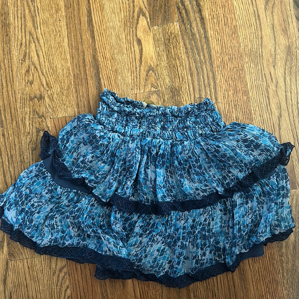 Blue floral Ramy Brook mini skirt